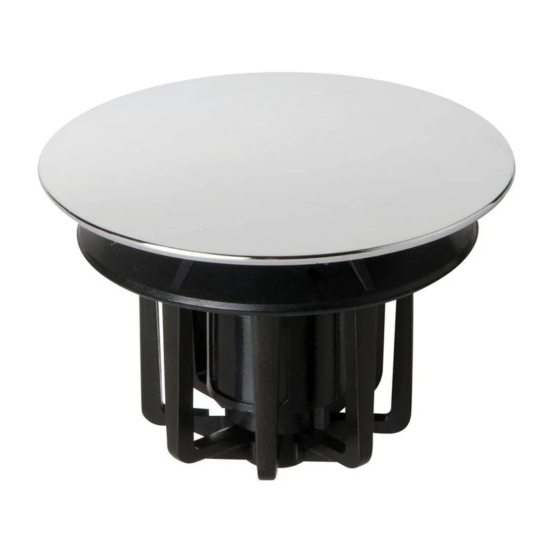 Bouchon universel à clic-clac Ø 63 x 1'' 1/4 po en laiton chromé - compatible avec les évacuations standard
