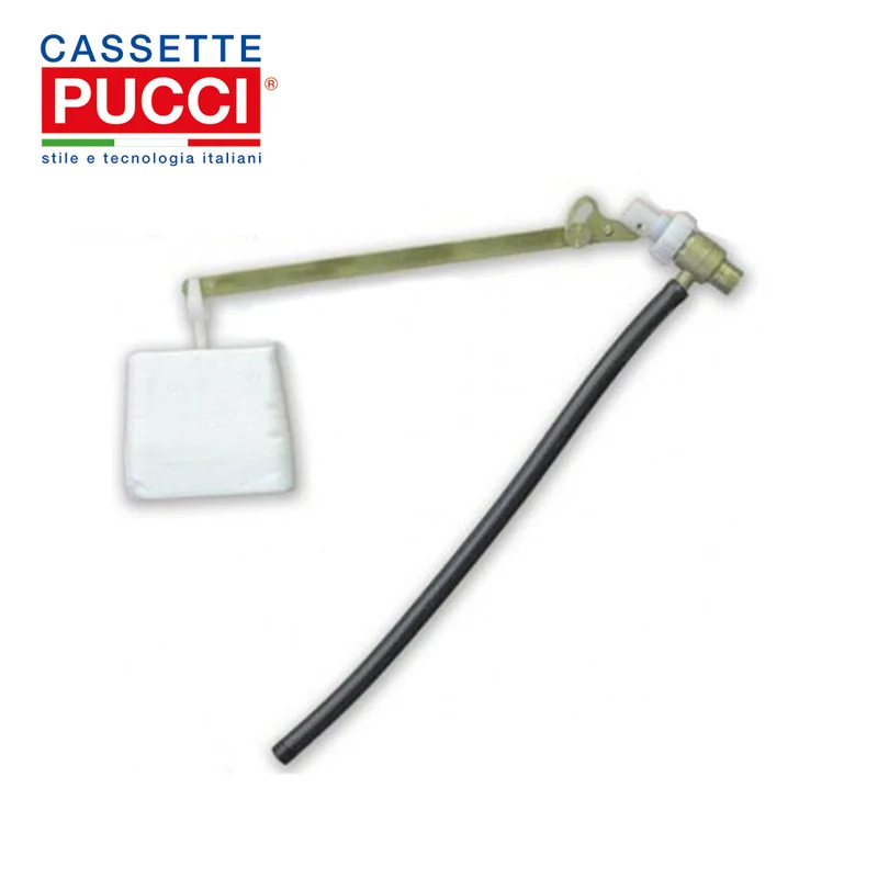 Pucci - vanne à flotteur complète avec raccord latéral et tige plate