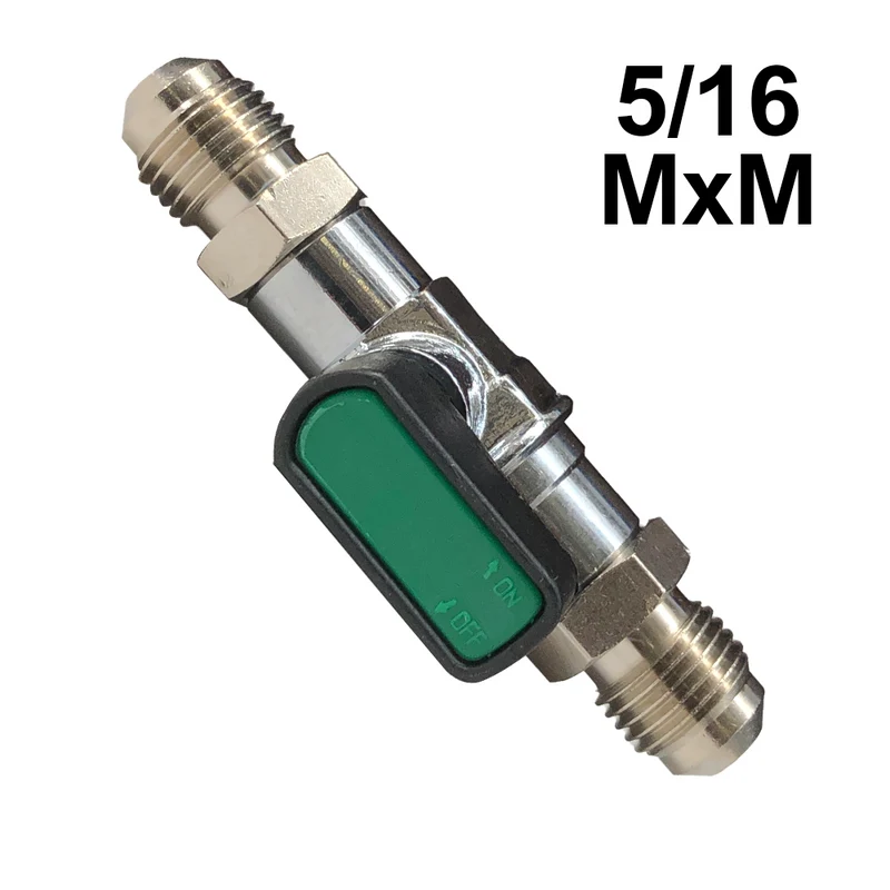 Robinet de gaz réfrigérant mâle-mâle SAE 5/16''