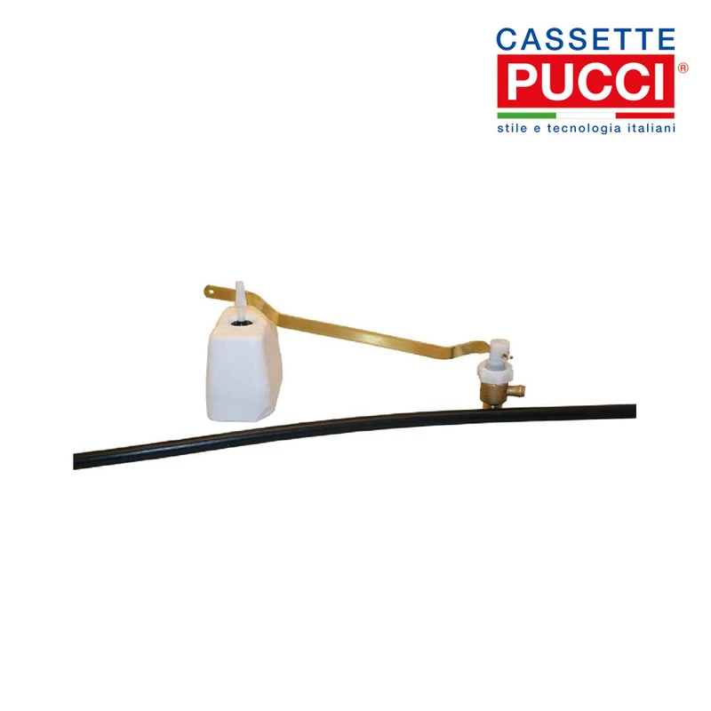Pucci - vanne à flotteur complète avec raccord central et tige plate