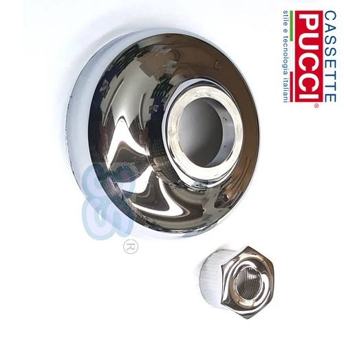 Pucci - rosace chromée avec douille à bouton