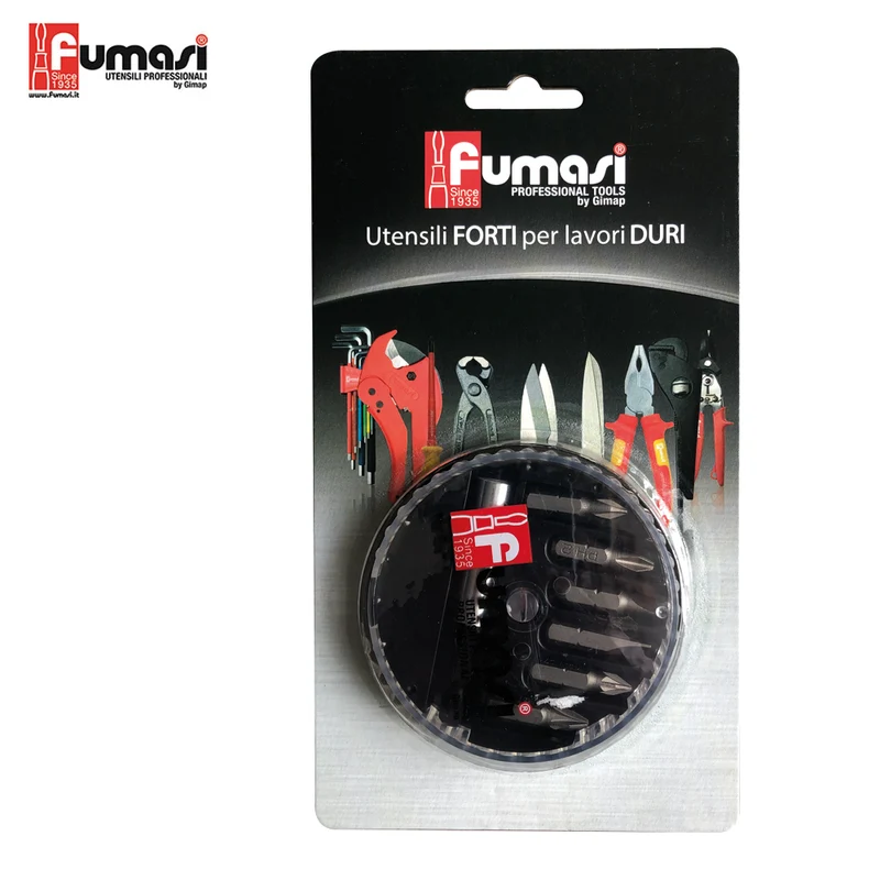 Assortiment d'embouts de tournevis cruciformes et plats avec 6 inserts et fixation magnétique 1/4".