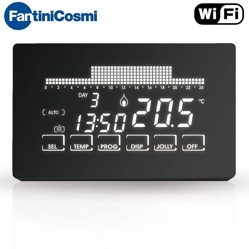 Chronothermostat WiFi à écran tactile Fantini Cosmi CH193WiFi 230V