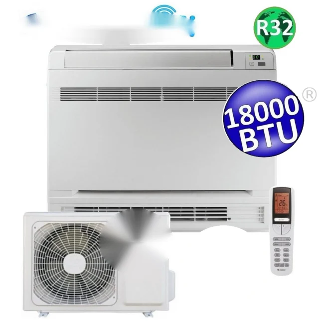 Climatiseur de sol monobloc avec WiFi, 18 000 BTU, classe énergétique A++/A+, onduleur R32