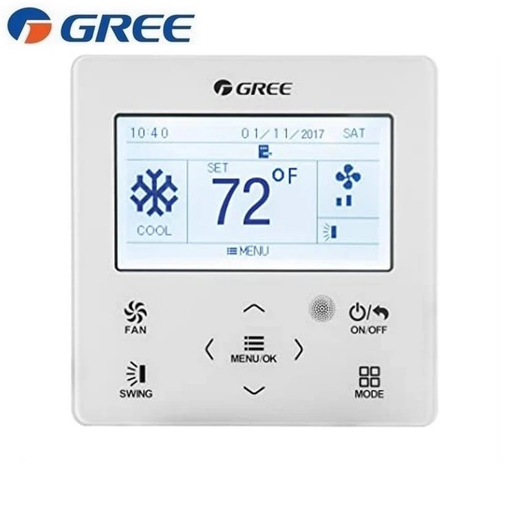 Gree XK76 - Contrôleur filaire programmable pour unités intérieures split résidentielles