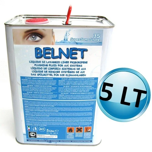 BELNET 5 L - Détergent dégraissant pour tuyaux en cuivre internes et circuits frigorifiques