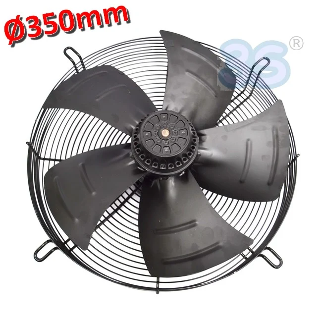 Extracteur d'air axial Ø 350 mm 135 W 220 V - avec moteur et grille
