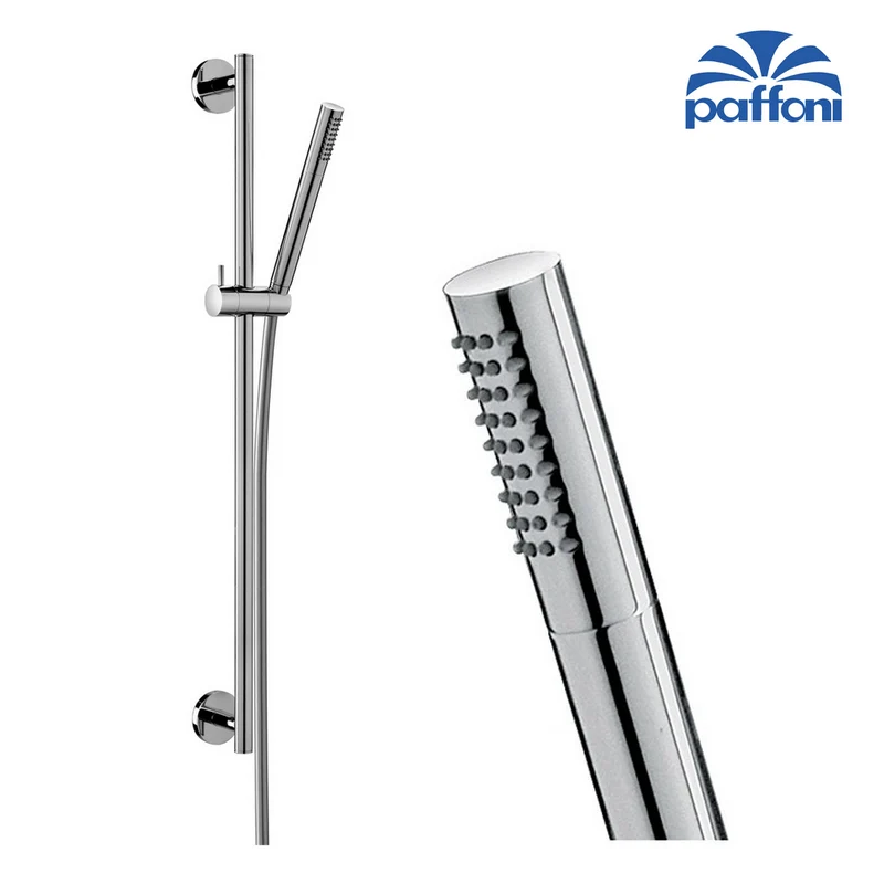 Barre de douche LIFE PAFFONI - ZSAL135CRAG - Barre de douche en métal et supports pour douchette