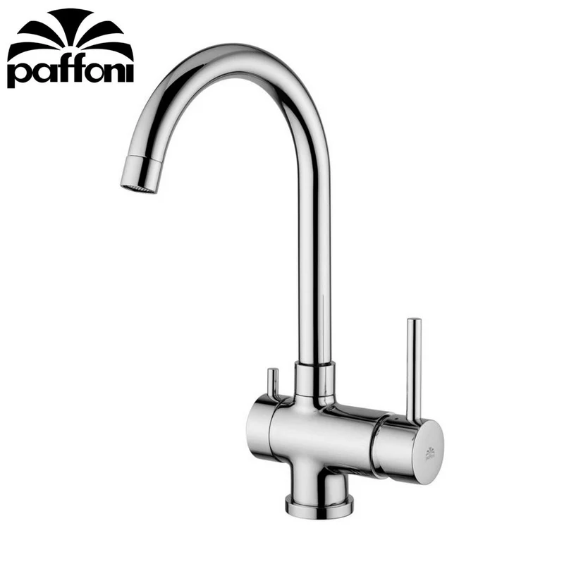Mitigeur d'évier monotrou avec raccordement lave-vaisselle SK184 CR STICK PAFFONI