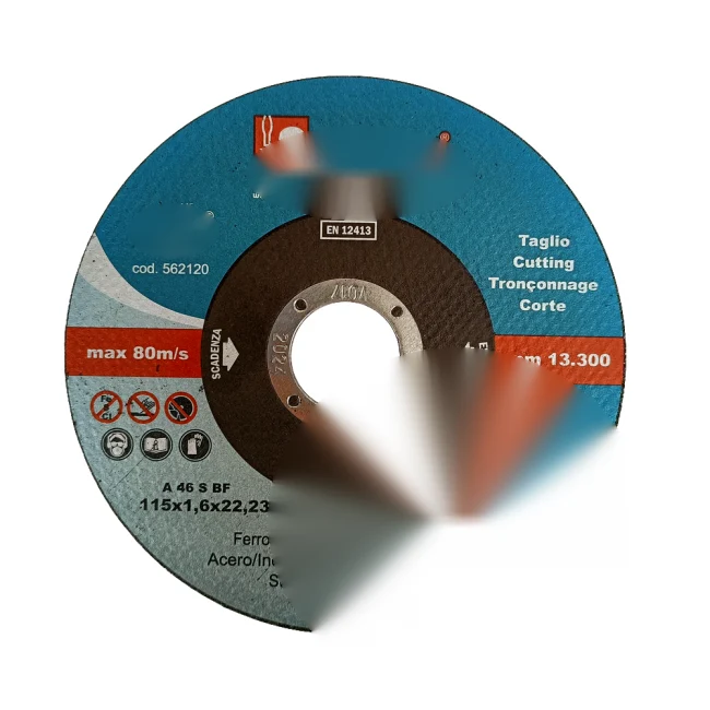 Disque à tronçonner inox/fer pour tuyau flexible Ø 115 x 1,6 x 22 (mm)
