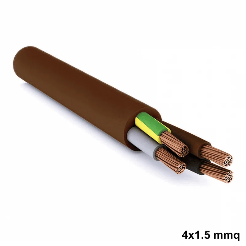 Câble électrique FS18 FROR à quatre conducteurs - 4 x 1,5 mm² - prix au mètre