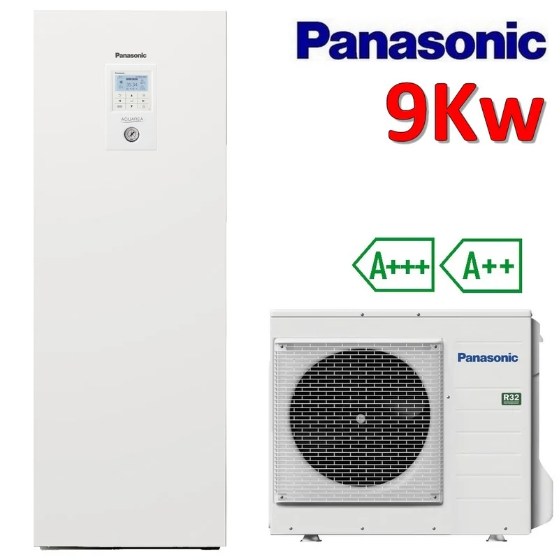 Système Aquarea R32 tout-en-un - Kit ADC09JE5C-1 (WH-ADC0309J3E5C + WH-UD09JE5-1) - Eau chaude et froide - 9,0 kW monophasé