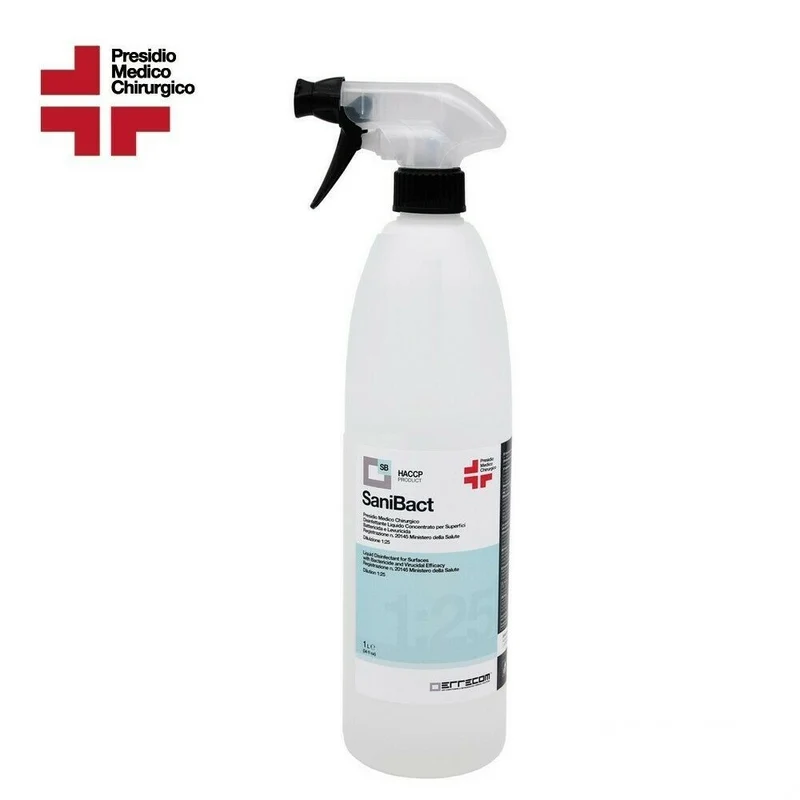SANIBACT - Désinfectant assainissant pour dispositifs médicaux et chirurgicaux - Solution liquide de 1 L