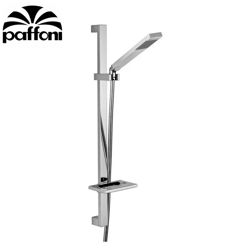 Barre de douche LEVEL PAFFONI - ZSAL079CR - pommeau de douche carré en métal