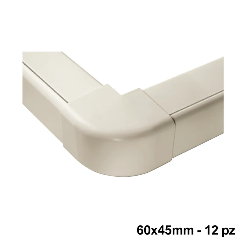 Raccord d'angle extérieur 60 x 45 mm - Lot de 12
