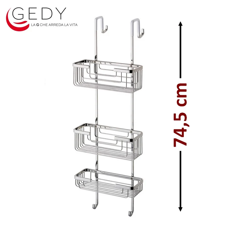 Meuble de rangement à 3 étagères pour cabine de douche - GEDY 5684