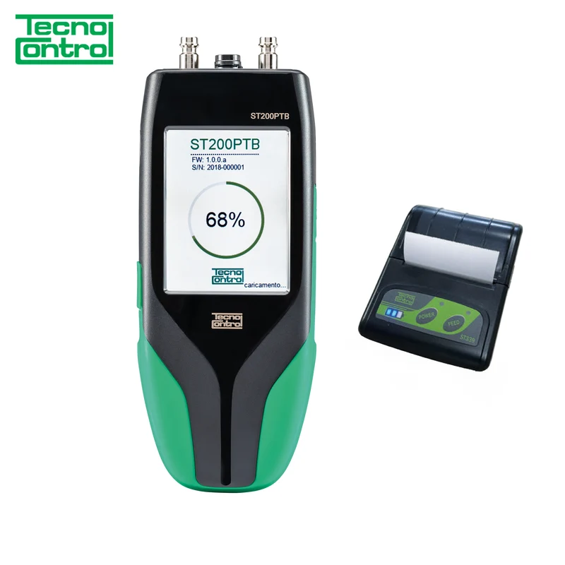 Kit de test d'étanchéité pour système de gaz GPL/méthane avec écran tactile et imprimante - ST200PT Tecnocontrol