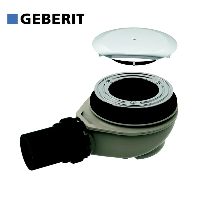 Bonde de douche à siphon Ø 90 mm avec capuchon - GEBERIT 150.552.21.1
