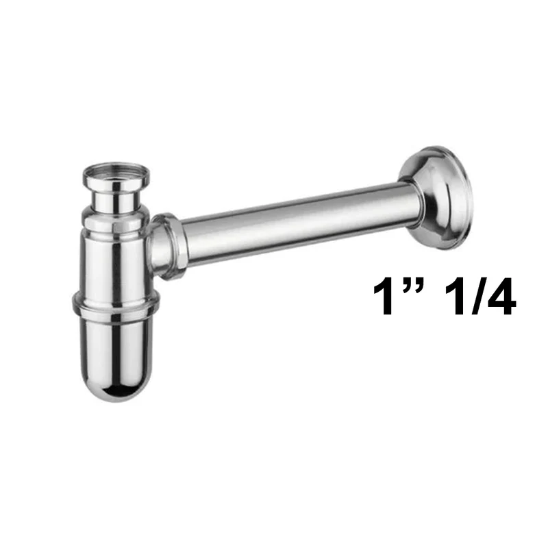 Siphon de lavabo Giacomini 1,5" en laiton chromé