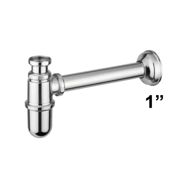 Siphon de lavabo en laiton chromé 1" - Giacomini