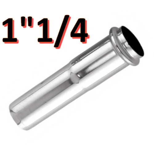 Rallonge en laiton chromé de 130 mm pour annexe de Ø 32 mm