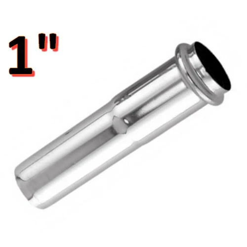 Rallonge en laiton chromé de 130 mm pour annexe de Ø 26 mm