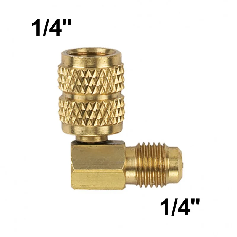 Raccord pivotant courbe 1/4'' SAE avec goupille de pression