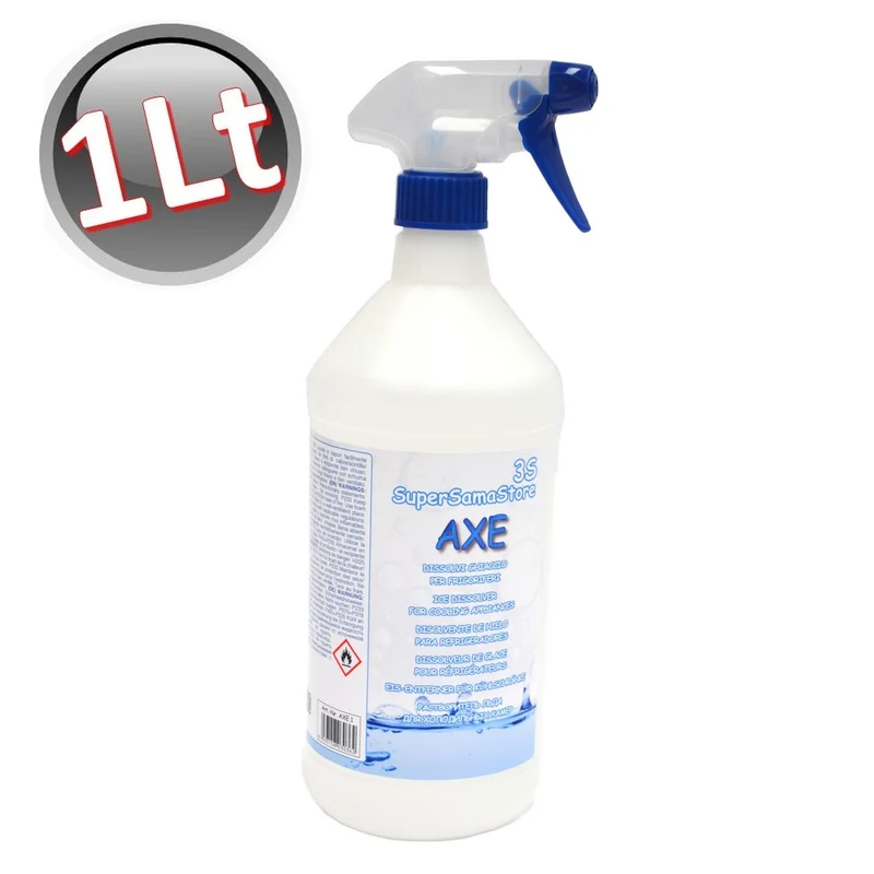 Dissolvant de glace AXE pour réfrigérateurs et congélateurs, bouteille de 1 litre