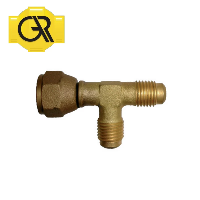 Raccord en T avec buse pivotante SAE 1/4'' - GAR