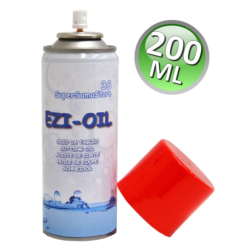 Huile en spray EZI-OIL pour le dudgeonnage et la coupe des tubes en cuivre - Flacon de 200 ml