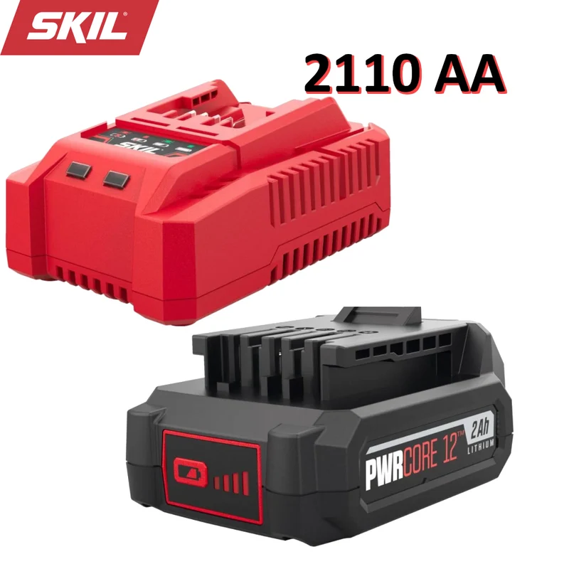 Batterie et chargeur SKIL 2110 AA 12 V 2 Ah Lithium-Ion