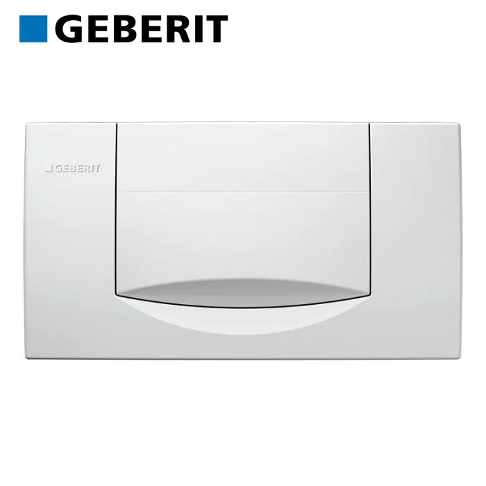 Plaque de commande Geberit 200F à bouton unique, blanche - 115.222.11.1