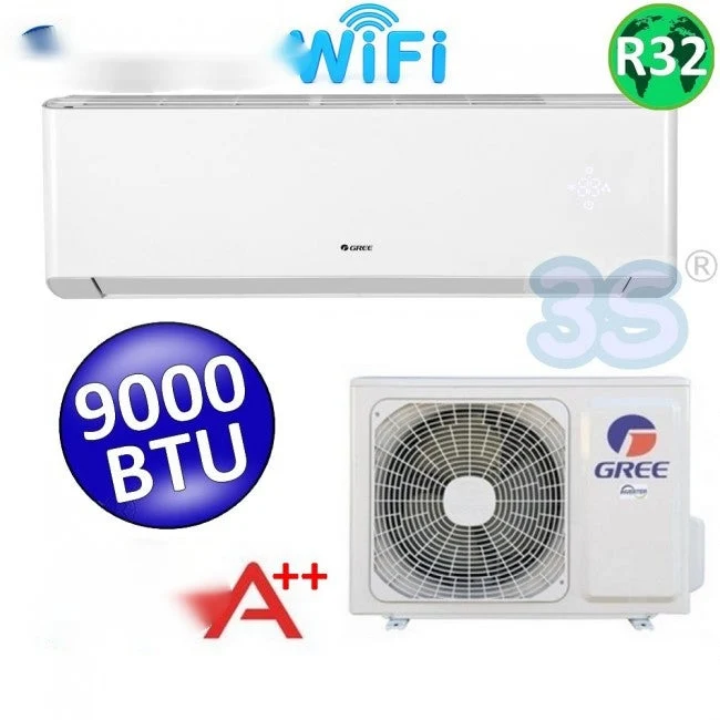 Gree - Climatiseur inverseur AMBER 9000 Btu classe A+++/A++ fonction wi-fi nouveau réfrigérant R32