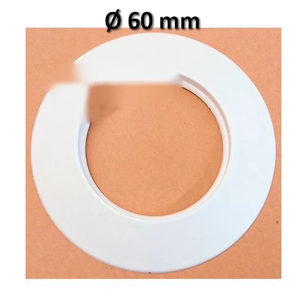 Rosace blanche pour conduit de fumée Ø 60 mm - pour conduit de chaudière