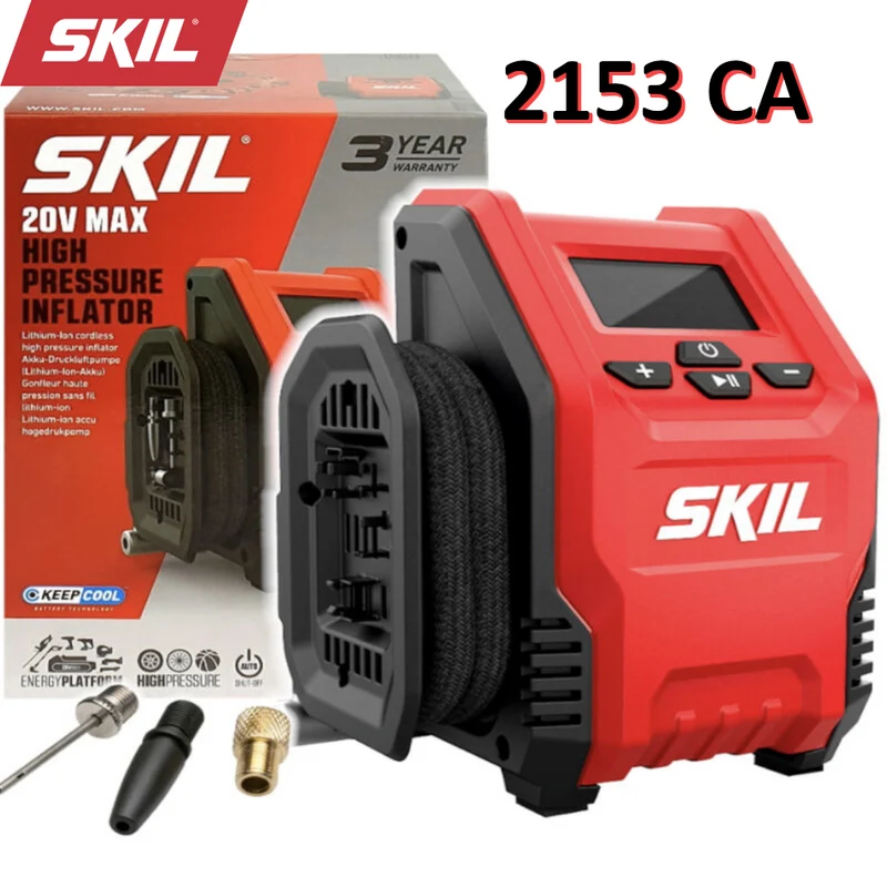 Compresseur d'air SKIL 2153 CA avec écran LCD - Batterie 12V (non incluse)