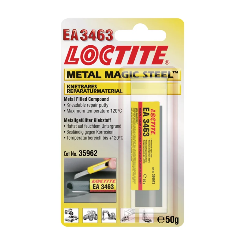 Mastic époxy pour métaux LOCTITE 3463 - Meta Magic Steel 50 g