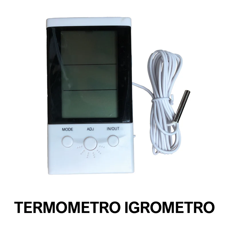 Thermomètre/hygromètre numérique avec sonde - câble de 200 cm