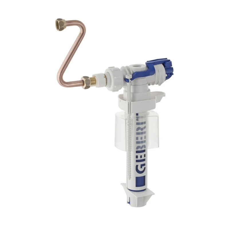 Robinet à flotteur Geberit d'origine 240.784.00.1 - avec raccord d'eau latéral 3/8'' et embout en laiton
