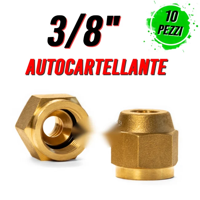 Raccord raccord autotaraudeur 3/8 - 10 pièces