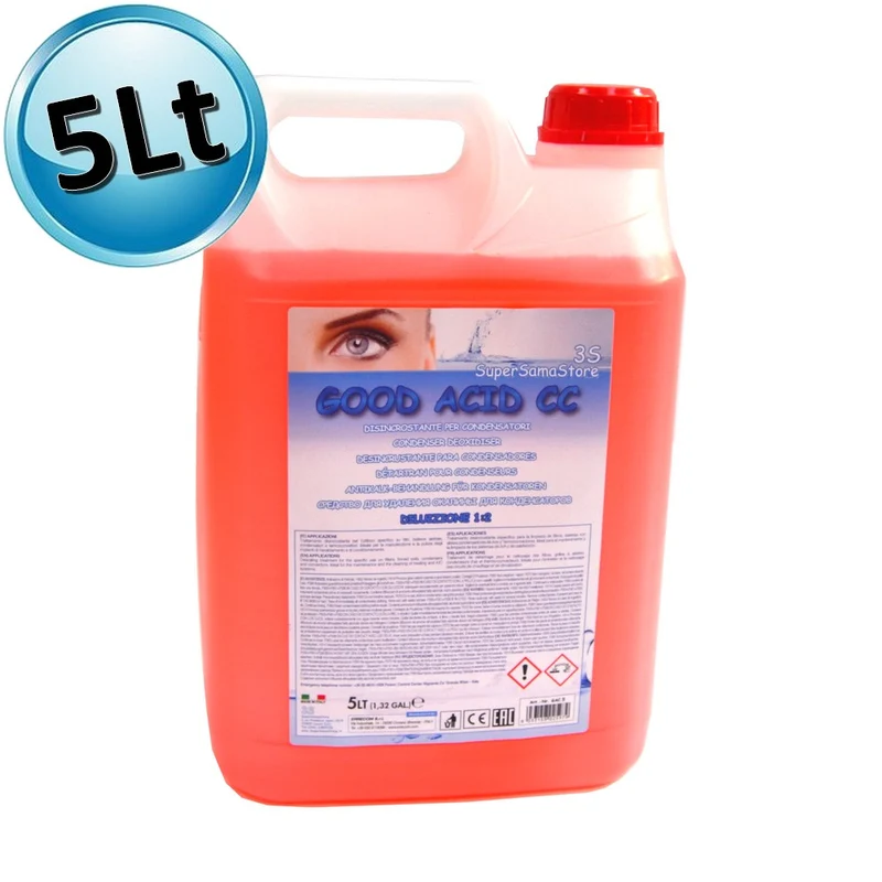 Détartrant acide pour le nettoyage des condenseurs, bidon de 5 litres à diluer - GOOD ACID COND NETTOYANT