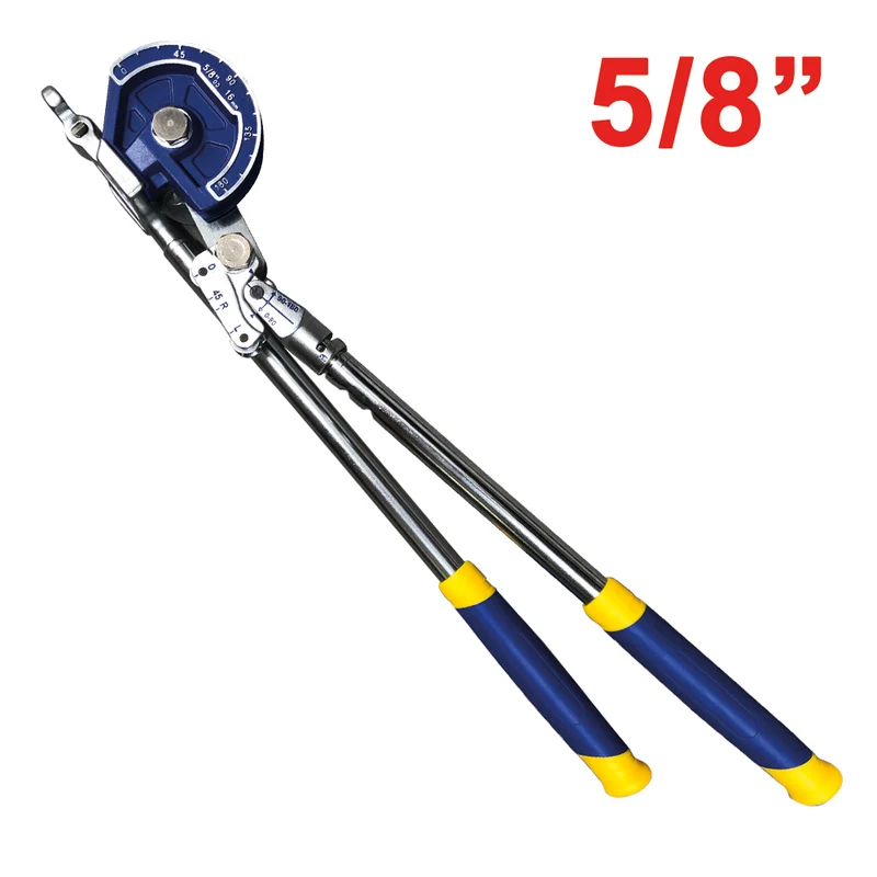 Outil pliant incurvé en cuivre avec levier, diamètre 5/8''