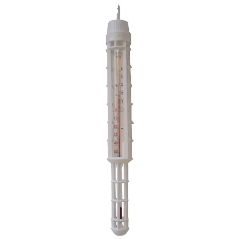 Thermomètre en plastique avec cage et crochet pour comptoirs de réfrigérateur