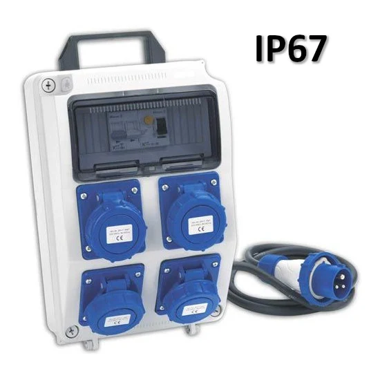 Panneau ASC IP65 avec 4 prises industrielles série 11 IP67