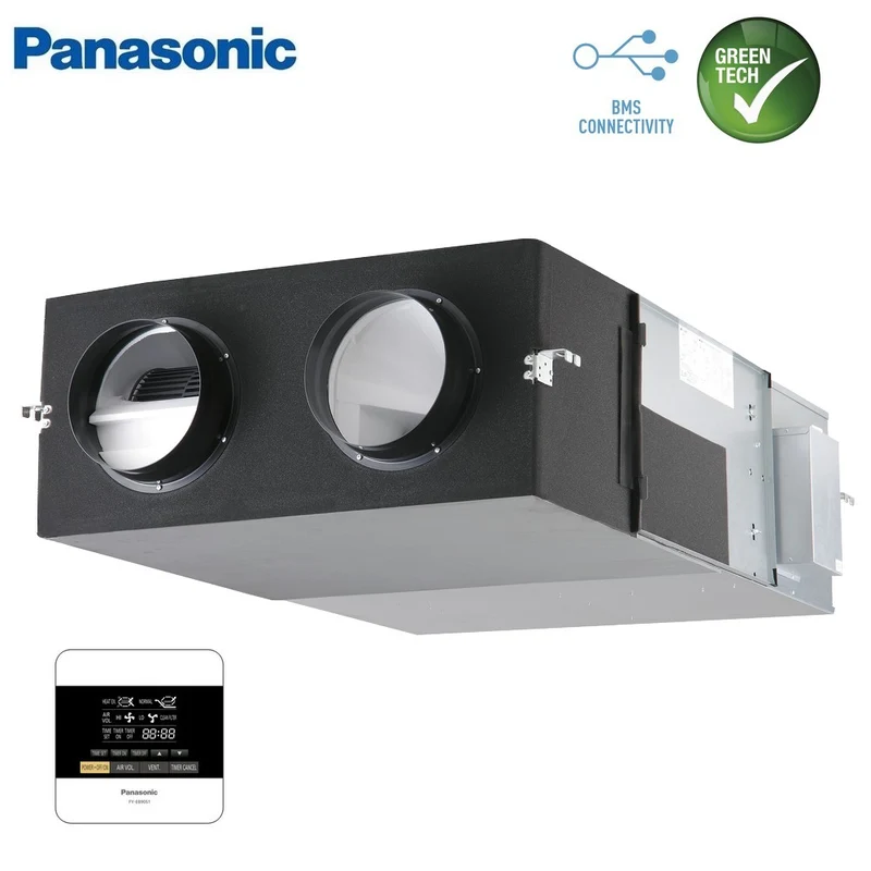 Unité de récupération de chaleur centralisée Panasonic VMC 800 m³/h - commande murale incluse