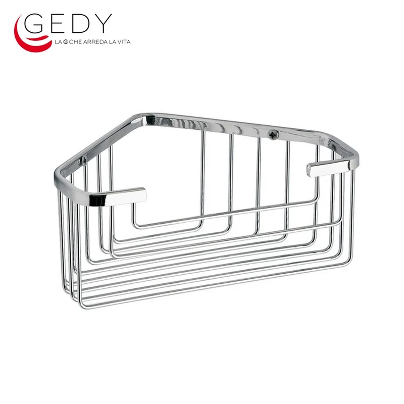 Porte-savon d'angle en fil métallique - acier inoxydable - GEDY 2483