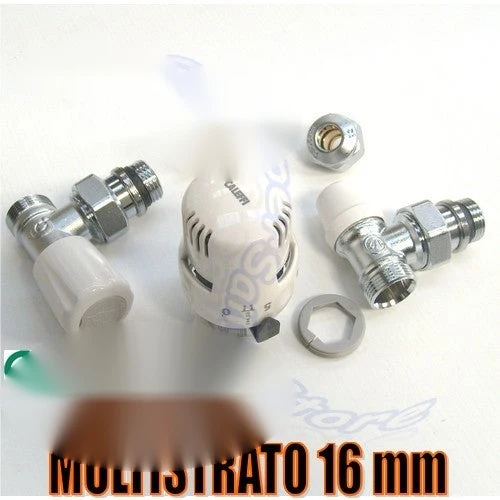 Kit multicouche Caleffi 16x2 avec tête thermostatique