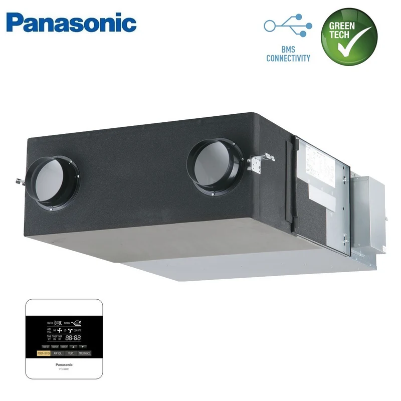 Unité de récupération de chaleur centralisée Panasonic VMC 350 m³/h - commande murale incluse
