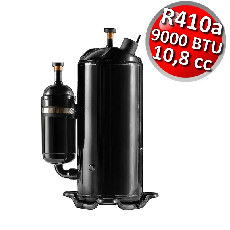 Compresseur rotatif GMCC/TOSHIBA R410a HBP - 9000 BTU 10,8 cm3 - PA108M1C