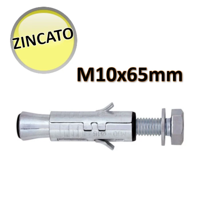 OTER - Bouchon blindé double M10 x 65 mm de poids moyen-lourd avec vis TE