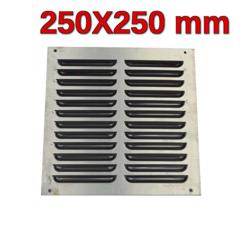 Grille de ventilation carrée en aluminium de 25 x 25 cm